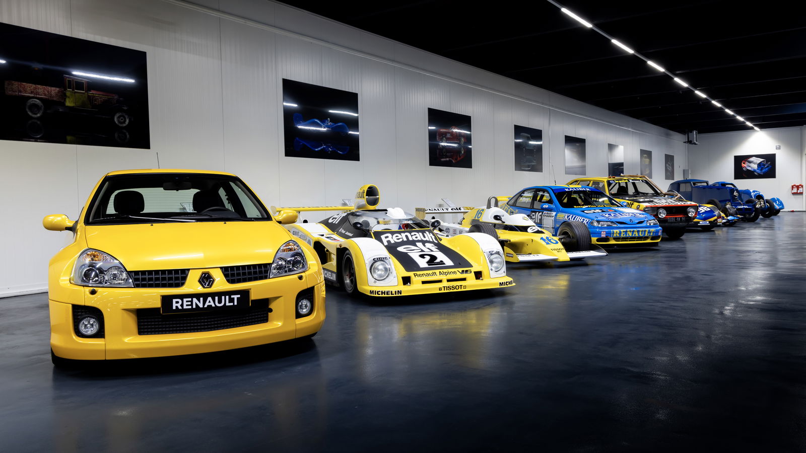 A selection of Renault's Classic Collection cars